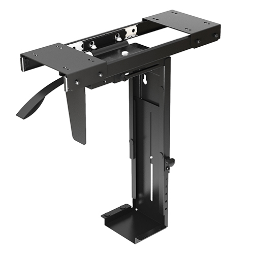 Brateck Adjustable Under-Desk ATX Case Mount with Sliding track, Up to 10kg,360° Swivel （LS） thumbnail 2