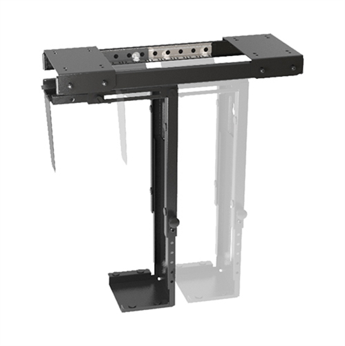 Brateck Adjustable Under-Desk ATX Case Mount with Sliding track, Up to 10kg,360° Swivel （LS） thumbnail 3