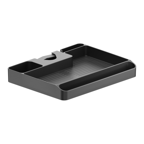 Brateck Pole Mounted Storage Shelf Easily mounted to Φ30-48mm (1.2"-1.9") poles (BLACK) 224x176x30mm (8.8"x6.9"x1.2" )