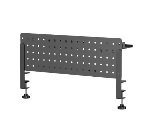 Brateck GMPB-05-02-B Clamp-on desk Pegboard Organizer with Storage Kits (Black) thumbnail 2