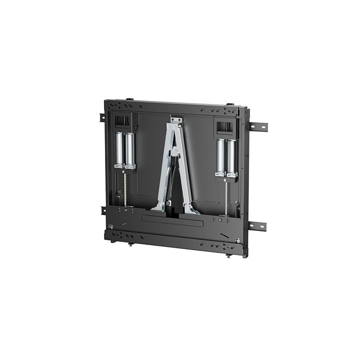 Brateck Manual Height-Adjustable Display Wall Mount for most 65"-86" TVs Weight Capacity: 35~65kg, VESA Compatible: 200x200 up to 800x600 Black thumbnail 2
