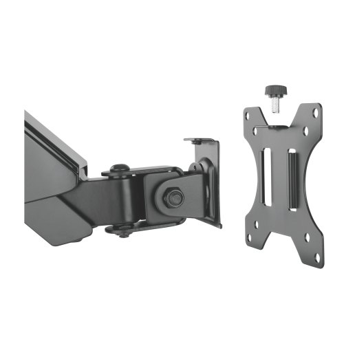 Brateck Single Screen Wall Mounted Gas Spring Monitor Arm,17"-32",Weight Capacity (per screen) 8kg; Matte Black thumbnail 3