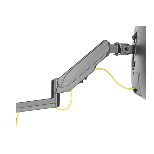 Brateck Single Screen Wall Mounted Gas Spring Monitor Arm,17"-32",Weight Capacity (per screen) 8kg; Matte Black thumbnail 4