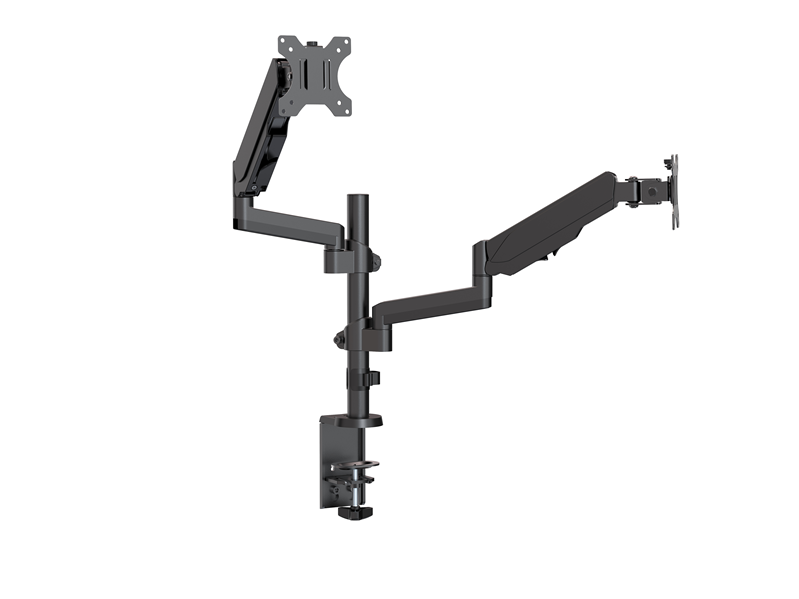Brateck Dual Monitor Full Extension Gas Spring Dual Monitor Arm (independent Arms) Fit Most 17"-32" Monitors Up to 8kg per screen VESA 75x75/100x100 thumbnail 4