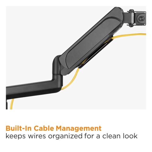 Brateck Dual Monitors Pole-Mounted Gas Spring Monitor Arm Fit Most 17"-32" Monitors Up to 9kg per screen VESA 75x75/100x100 thumbnail 4