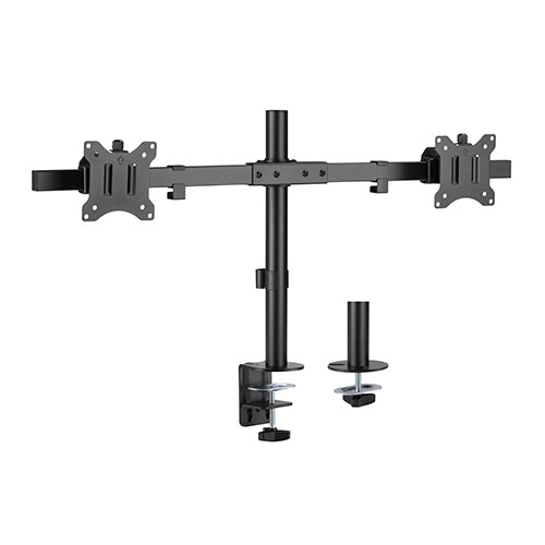 Brateck Pole Mount Dual-Screen Monitor Mount Fit Most 17"-32" Monitors, Weight Capacity (per screen): 9kg VESA 75x75/100x100