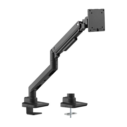 Brateck Fabulous Desk-Mounted Heavy-Duty Gas Spring Monitor Arm Fit Most 17"-49" Monitor Up to 20KG VESA 75x75,100x100 (Black) （LS）