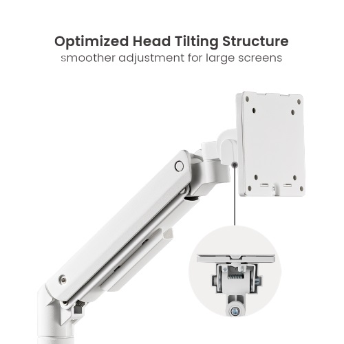 Brateck Fabulous Desk-Mounted Heavy-Duty Gas Spring Monitor Arm Fit Most 17"-49" Monitor Up to 20KG VESA 75x75,100x100 (Black) （LS） thumbnail 2