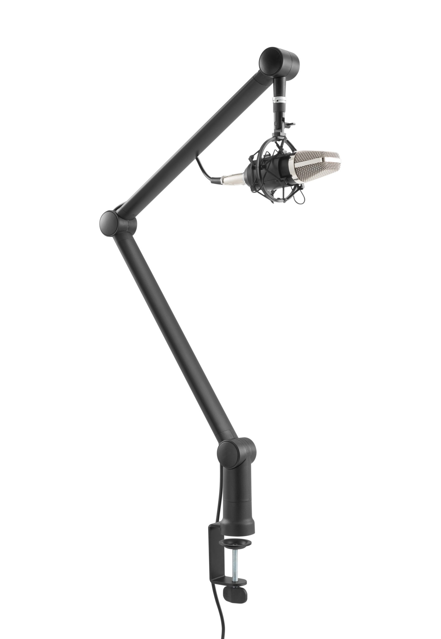 Brateck Professional Microphone Boom Arm Stand, 360° Rotatable Boom, Clip-On Cable Holder, Foldable Scissor Arm Design thumbnail 2