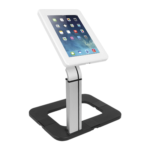 Brateck Anti-theft Countertop Tablet Kiosk Stand with Aluminum Base Fit Screen Size  9.7”-10.1” 368x277x481mm Anti-theft Lock with a Key
